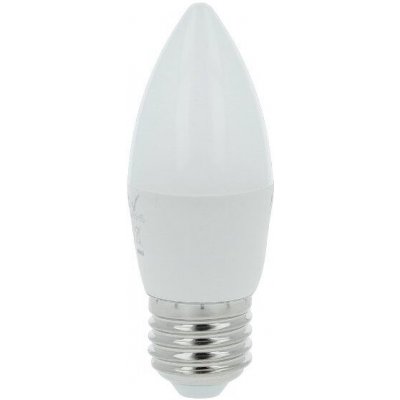 Tesla žárovka LED svíčka E27, 6W, teplá bílá