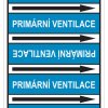 Piktogram Značení potrubí, primární ventilace