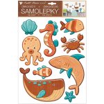 Samolepka na zeď - plastická - Mořská zvířata - 41 x 28 cm - 15106 – Sleviste.cz