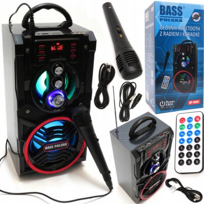BASS Bluetooth reproduktor s rádiem a funkcí karaoke BP 5941 – Hledejceny.cz