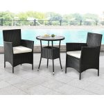 FurniGO Balkónový set BayamO černý – Hledejceny.cz