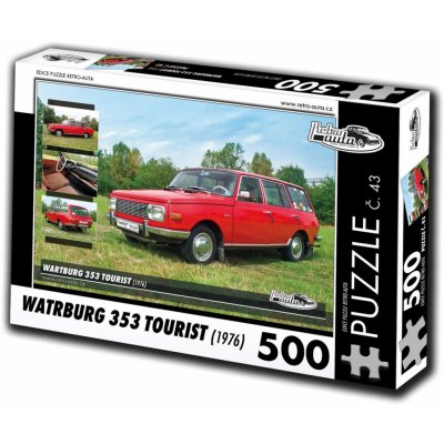 Retro-Auta č. 43 WARTBURG 353 TOURIST 1976 500 dílků – Zboží Dáma
