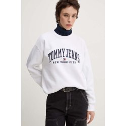 Tommy Jeans mikina dámská bílá s aplikací DW0DW19824