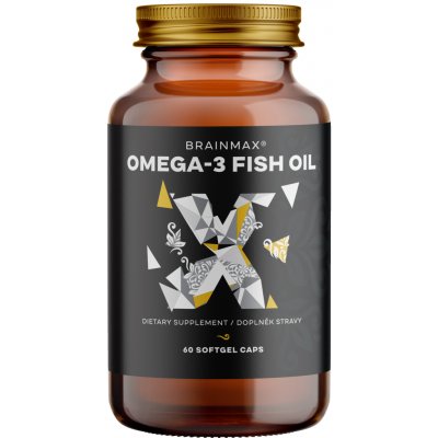 BrainMax Omega-3 Fish Oil 60 kapslí – Hledejceny.cz