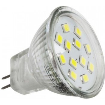 Superled LED žárovka MR11 G4 napětí 230V 2,4W teplá bílá 2800-3300k