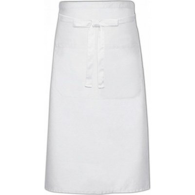 Link Kitchen Wear Kuchařská zástěra s kapsou keprová, praní na 60 °C Bílá, 70 x 120 cm X1000T – Hledejceny.cz