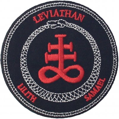 Nažehlovací nášivka Leviathan Ouroborosův kříž, průměr: 7,5 cm – Hledejceny.cz