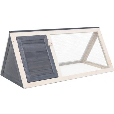 vidaXL Venkovní klec pro králíky 98 × 50 × 41 cm, šedá, jedlové dřevo 9799.170852 – Sleviste.cz