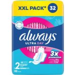Always Ultra Long vel. 2 hygienické vložky s křidélky 32 ks – Zboží Dáma