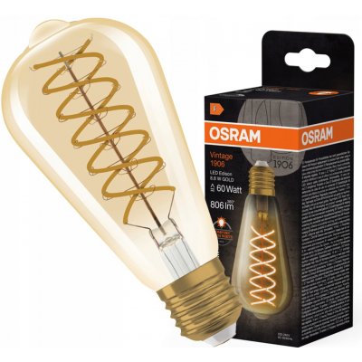 Osram Žárovka LED 8,8W-60 E27 2400K 300° FILAMENT 4099854137846 – Zboží Živě