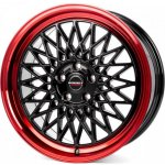 Borbet B 7x17 4x100 ET30 black rim red – Sleviste.cz