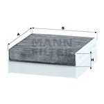 Filtr, vzduch v interiéru MANN-FILTER CUK 21 016 – Hledejceny.cz