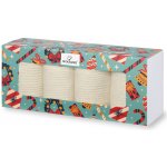 Wooline Dárkové balení 4 páry ponožek Merino Natural Wool 5 dámské krémové – Zboží Mobilmania