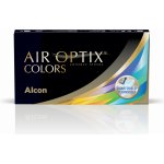 Alcon Air Optix colors Sterling Grey barevné měsíční dioptrické 2 čočky – Hledejceny.cz