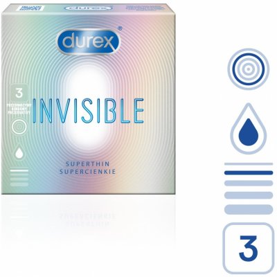 Durex Invisible 3 ks – Hledejceny.cz