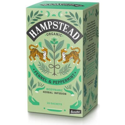 Hampstead Tea London BIO fenyklový čaj s mátou bio 20 ks – Zboží Mobilmania