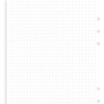 Filofax náplň A5, papír bílý tečkovaný – Zboží Dáma