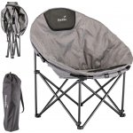 SKANDIKA Skládací campingová židle Moonchair Kupari XL s polstrováním šedá – Hledejceny.cz