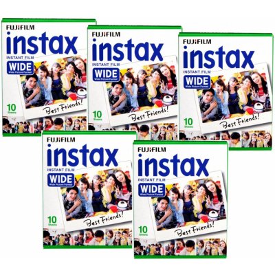 Fujifilm Instax Wide glossy 10ks 5x10ks Pack – Zboží Mobilmania