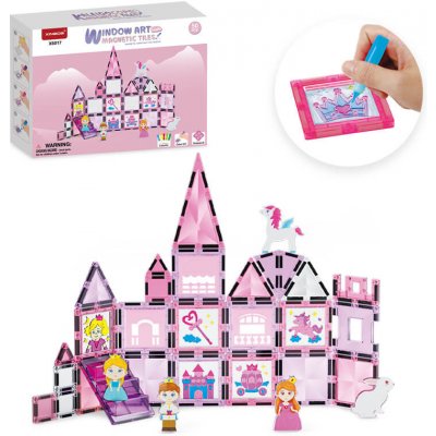 Magnetic Tiles Window Art Castle 50 ks – Zboží Živě