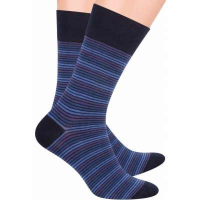 Steven oblek ponožky se vzorem drobných proužků 056/74 fialová – Zboží Mobilmania