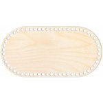Woody Crafts Přírodní dno na háčkované košíky - Ovál Velikost: 20x10 cm – Zbozi.Blesk.cz