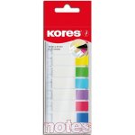 Kores Popisovací záložky Index Strips na pravítku 45x12 mm / 8 barev / 15 lístků á barva (45121) – Hledejceny.cz