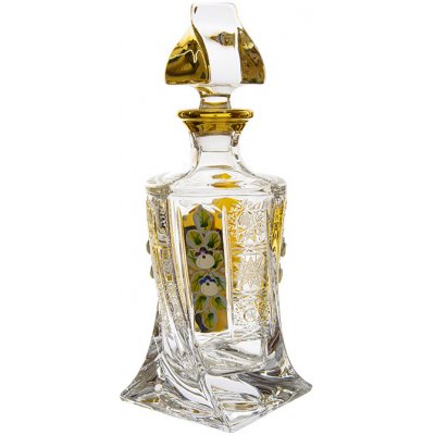 Bohemia Crystal Broušená karafa na whisky Bohemia Crystal Quadro 0,8l – Hledejceny.cz