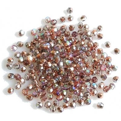 CZ Broušené korálky - ohňovky 3 mm, barva 3 mm 00030/98533 – Zbozi.Blesk.cz