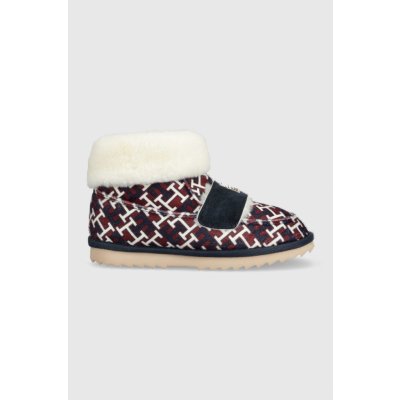 Tommy Hilfiger bačkory Boot Slipper Monogram FW0FW06717 Rwb Monogram – Hledejceny.cz