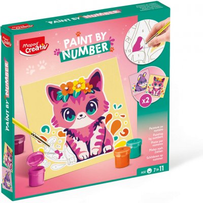Maped Kreativní sada Creativ Paint by number kočka a králík – Sleviste.cz