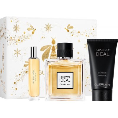 Guerlain L’Homme Ideal EDT 100 ml + sprchový gel 75 ml + EDT 10 ml dárková sada – Hledejceny.cz