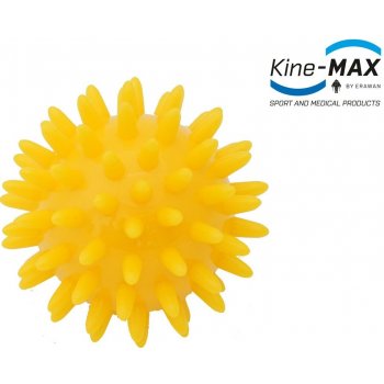 Kine-Max Pro Hedgehog masážní míček ježek žlutý 6 cm