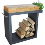 ARTISS Stůl Grafit velký 80 x 45 x 91 cm - dřevo – Hledejceny.cz