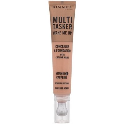 Rimmel London Multi Tasker rozjasňující korektor a make-up 060 Light Honey 20 ml – Zboží Mobilmania