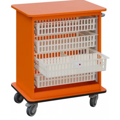 DEXTER 22 ABS vozík boxový, otevřený, 880x750x520 mm, mandarinka – Hledejceny.cz