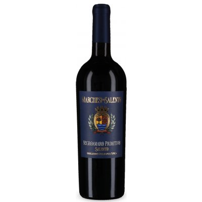 Marchesi del Salento Negroamaro Primitivo 2025 Červené sametově měkké 13,5% 0,75 l (holá láhev) – Hledejceny.cz