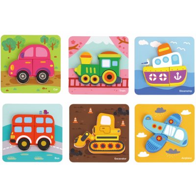 Tooky Toys moje první puzzle Zvířátka 6 ks – Zboží Mobilmania