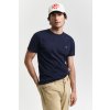 Pánské Tričko Gant SLIM SHIELD SS T-SHIRT EVENING BLUE