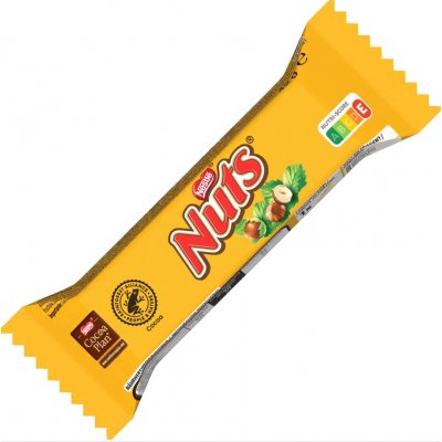 Nuts čokoládová tyčinka s karamelem 42 g – Sleviste.cz