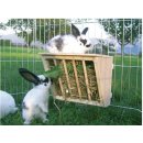 Kerbl GmbH Jesle na seno pro králíky dřevěné 25 x 17 x 20 cm