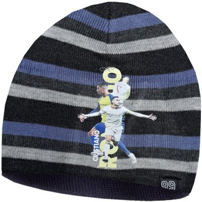 Numberoplus dětská fotbalová pletená čepice Ronaldo CR7 modrá – Zboží Dáma