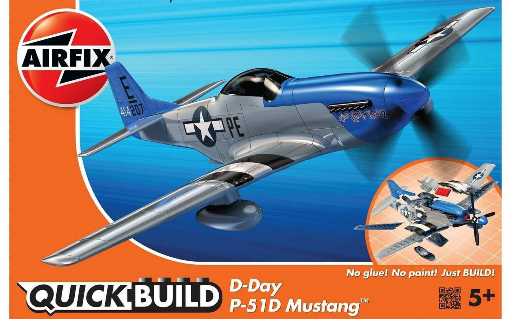 Airfix Quick Build letadlo J6046 Day P-51D Mustang