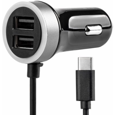 Nabíječka do auta 12/24V Micro C + 2x USB 2.4A PCH PRO-3