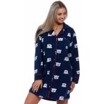 Modrá i bílá hřejivá kojící noční košile s límečkem LEDNÍ MÉĎOVÉ 1Z1653 modrá – Zbozi.Blesk.cz