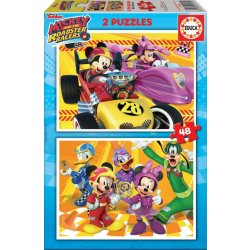 Educa Mickey Mouse a Roadster Racers 2 x 48 dílků