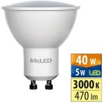 McLED LED GU10, 5W, 3000K, 470lm – Zboží Mobilmania