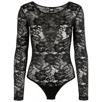 Urban Classics Ladies Lace Longsleeve Body black – Zboží Dáma