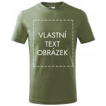 Malfini pánské tričko s vlastním potiskem Malfini Basic khaki – Zbozi.Blesk.cz