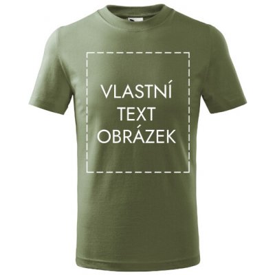 MALFINI Malfini Basic 138 dětské tričko s vlastním potiskem khaki – Hledejceny.cz